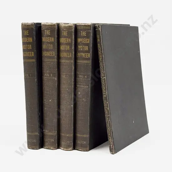 The Modern Motor Car Engineer Vols 1-4 with Electrical Diagrams Volume