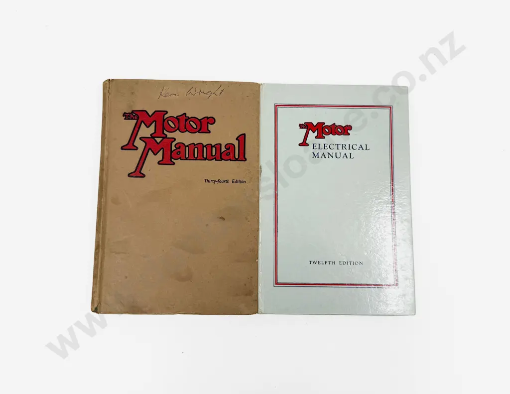 1956 2nd Imp The Motor Electrical Manual and 1952 The Motor Manual Image 1++