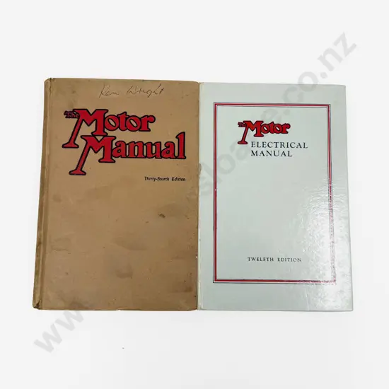 1956 2nd Imp The Motor Electrical Manual and 1952 The Motor Manual