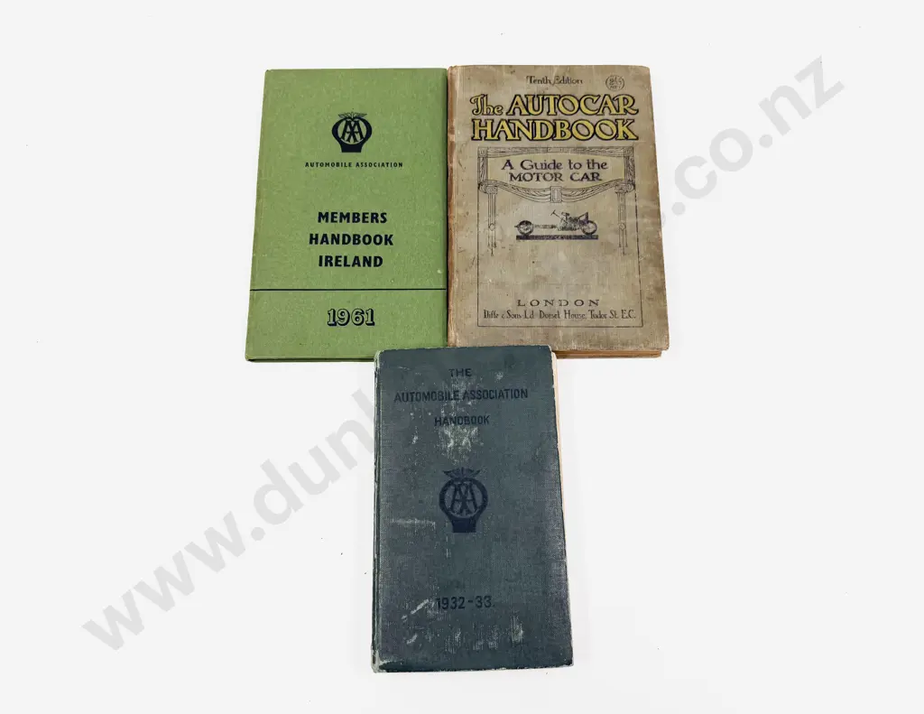 1920 Tenth Edition The Autocar Handbook and Two Automobile Association Handbooks Image 1++