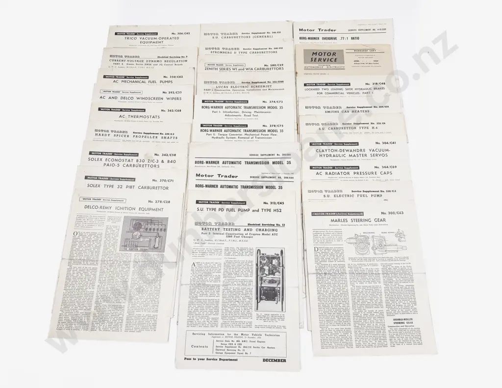 Motor Trader Service Data Various Engine Component Service Supplements Image 1++