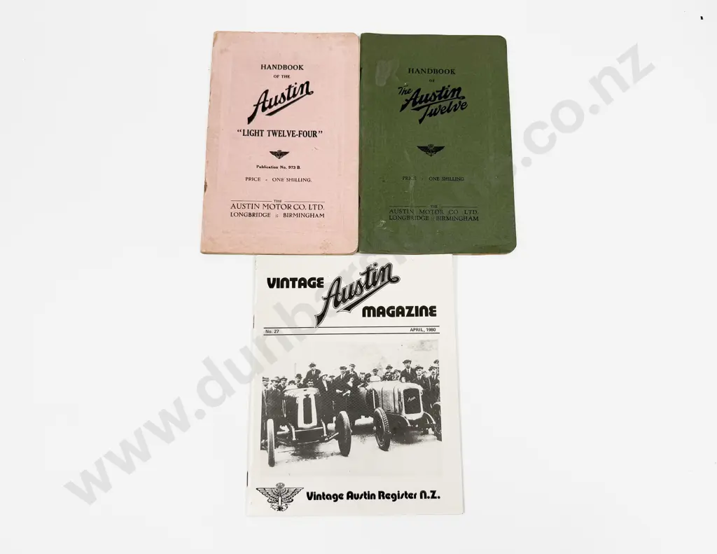 1930 Handbook of The Austin Twelve and Light Twelve-Four Models Image 1++