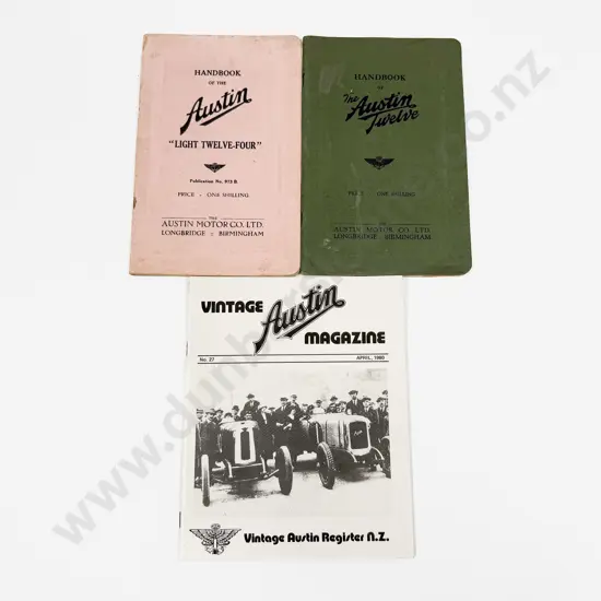 1930 Handbook of The Austin Twelve and Light Twelve-Four Models