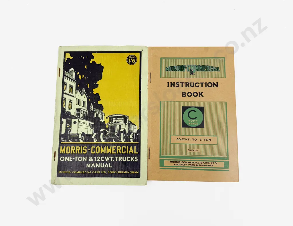 1927 and 1935 Morris-Commerical Instruction Books (2) Image 1++