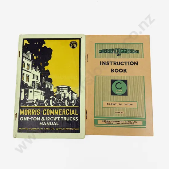 1927 and 1935 Morris-Commerical Instruction Books (2)