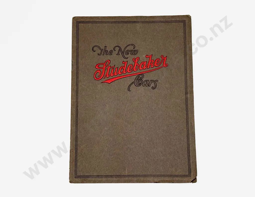 C1920 The New Studebaker Cars Booklet - The Big Six - The Light Six and The Light Four Image 1++