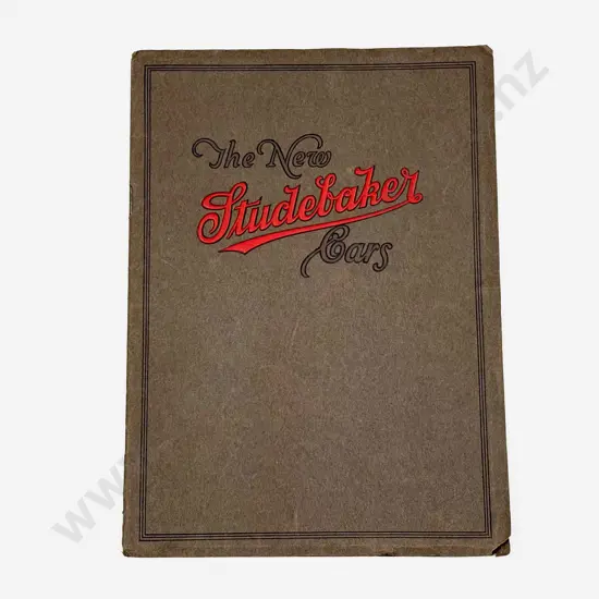 C1920 The New Studebaker Cars Booklet - The Big Six - The Light Six and The Light Four