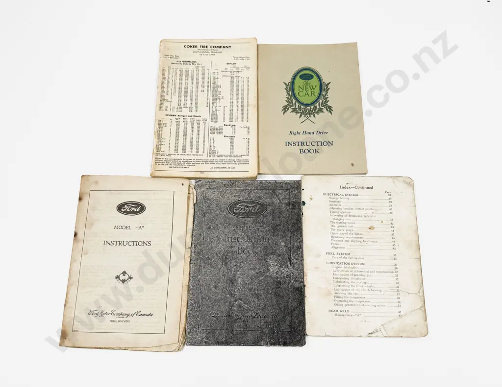 Canada Ford The New Car - Right Hand Drive 1929 and Two Other Booklets and Catalogue Image 1++