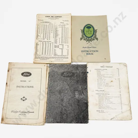 Canada Ford The New Car - Right Hand Drive 1929 and Two Other Booklets and Catalogue