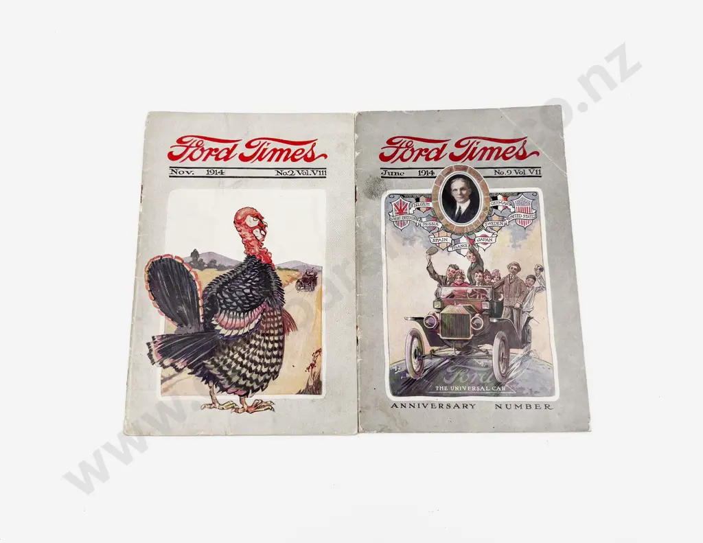1914 June and Nov Ford Times Magazines Image 1++