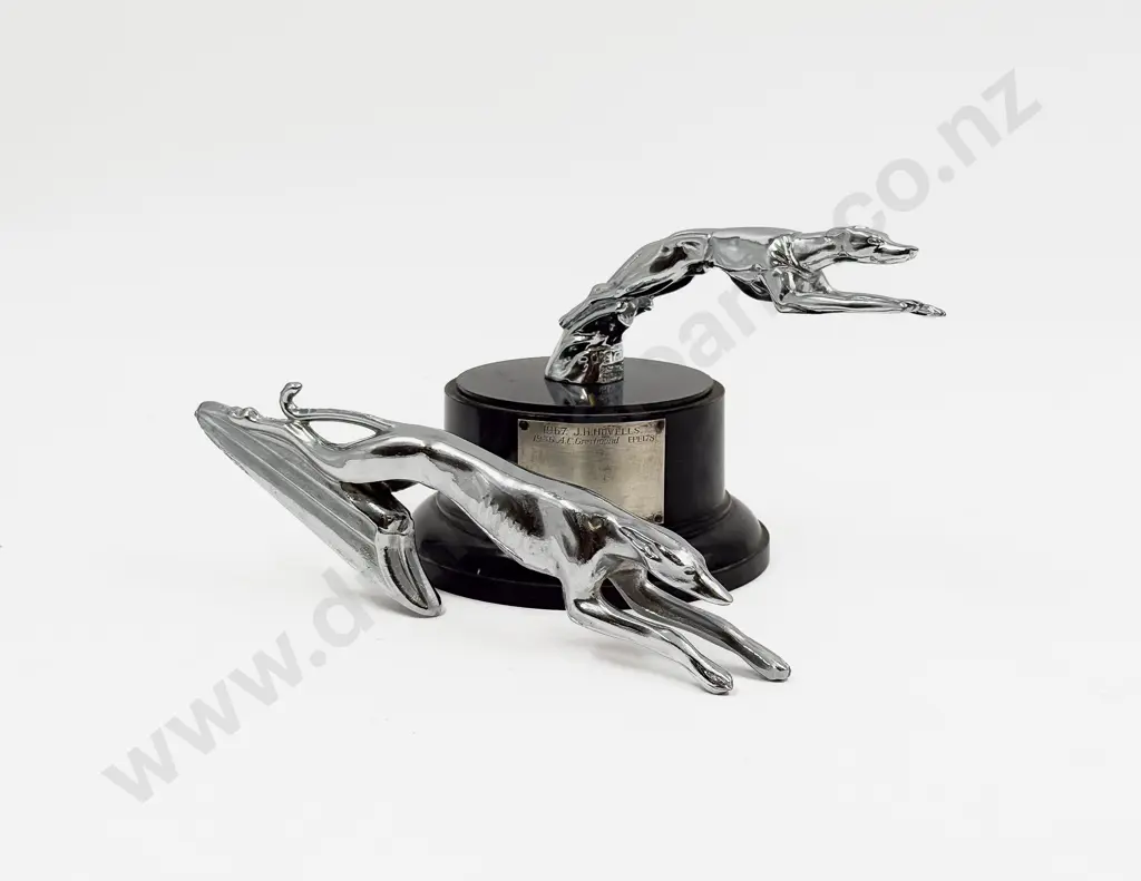 New Ford Greyhound Hood Ornament and Greyhound Trophy Image 1++