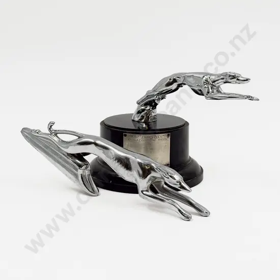 New Ford Greyhound Hood Ornament and Greyhound Trophy
