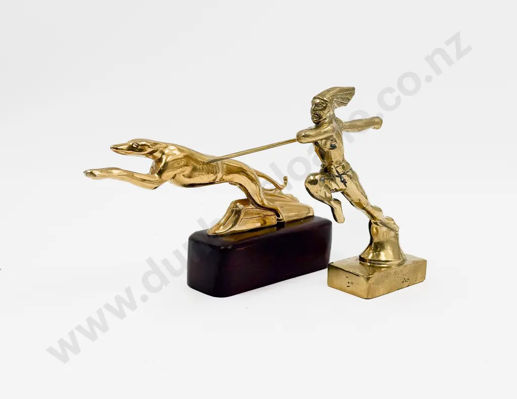New Ford Greyhound Hood Ornament and Indian Brave Image 1++