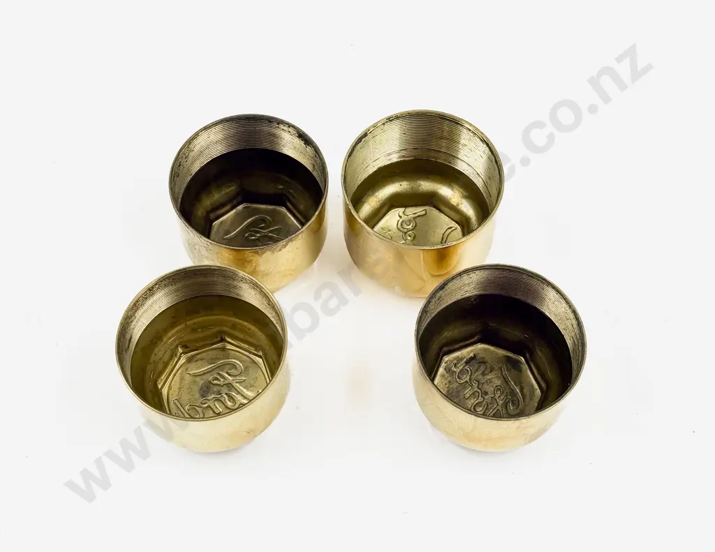 Set Four Model T Ford (1913-1916) New Brass Hub Caps Image 1++