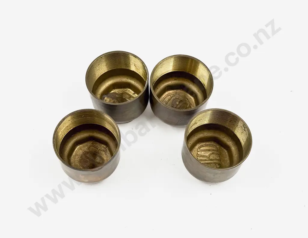 Set Four Model T Ford (1913-1916) New Brass Hub Caps Image 1++