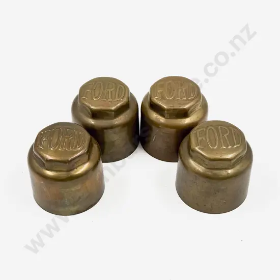 Set Four Model T Ford (1913-1916) New Brass Hub Caps