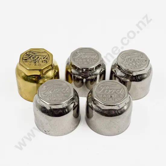 Set Four Model T Ford (1913-1916) New Chrome Hub Caps and Single