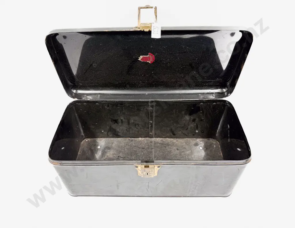 Model T Ford Running Board Japanned Tin Tool Box Image 1++