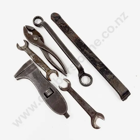 Six Vintage Ford Branded Hand Tools