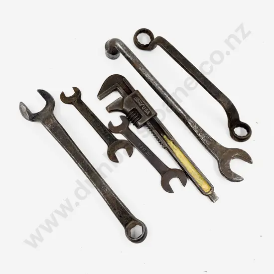Six Vintage Ford Branded Hand Tools