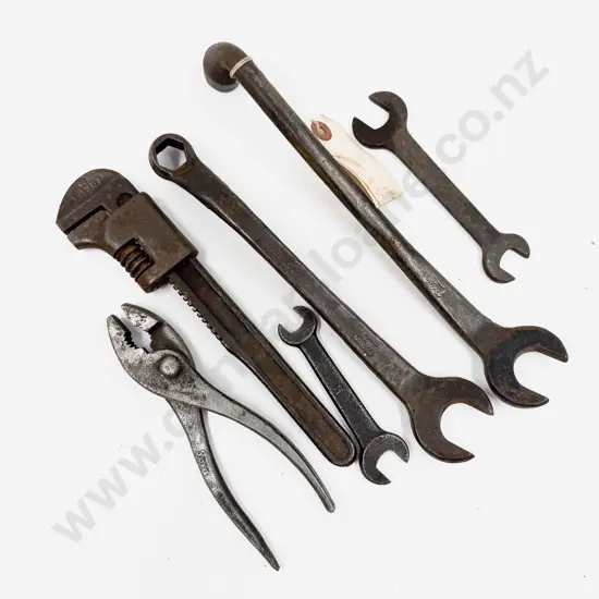 Six Vintage Ford Branded Hand Tools