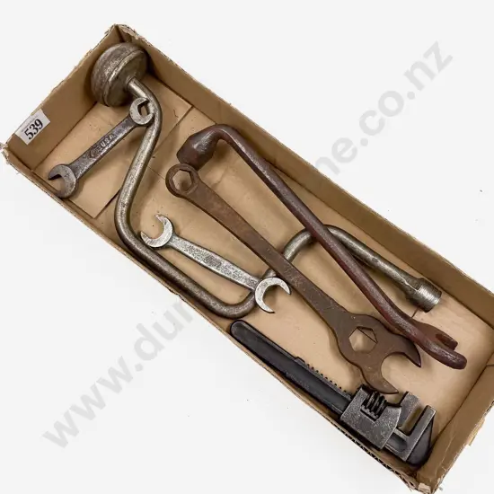 Six Vintage Ford Branded Hand Tools