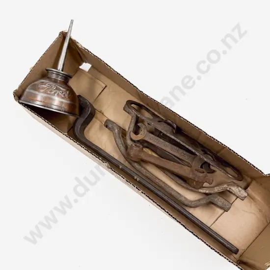 Six Vintage Ford Branded Hand Tools