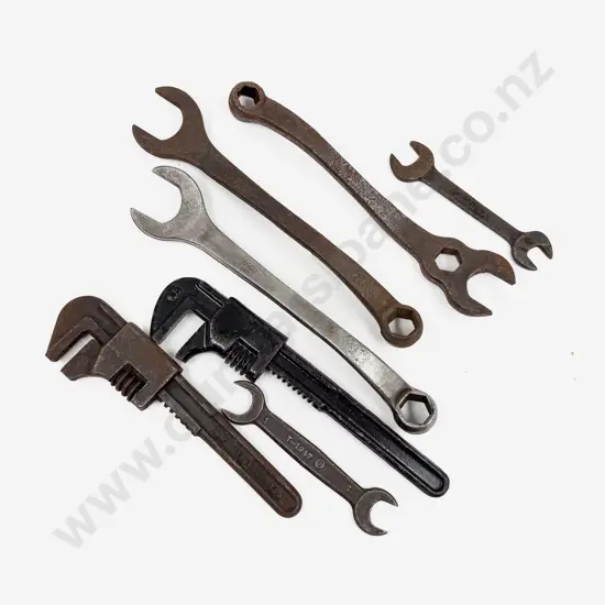 Seven Vintage Ford Branded Hand Tools