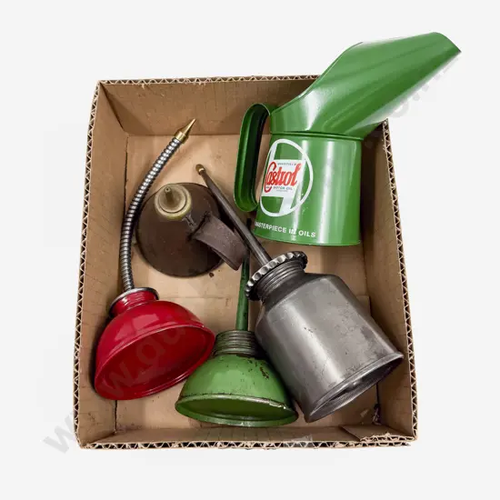 Five Small Oil Cans