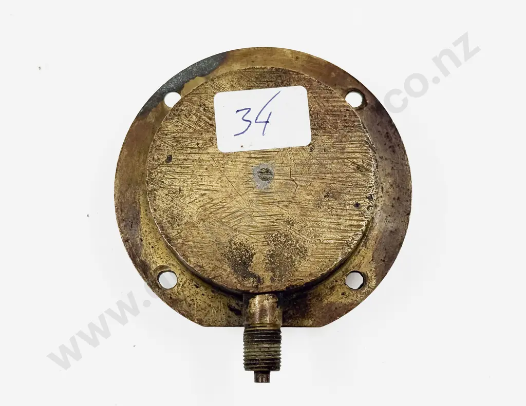 Vintage Brass Cased Schaffer & Bunderberg Oil Gauge Image 1++