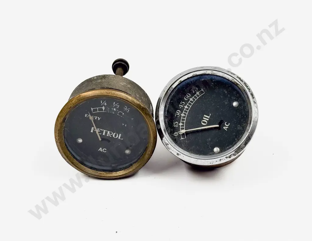 Vintage Oil and Petrol Gauge Image 1++