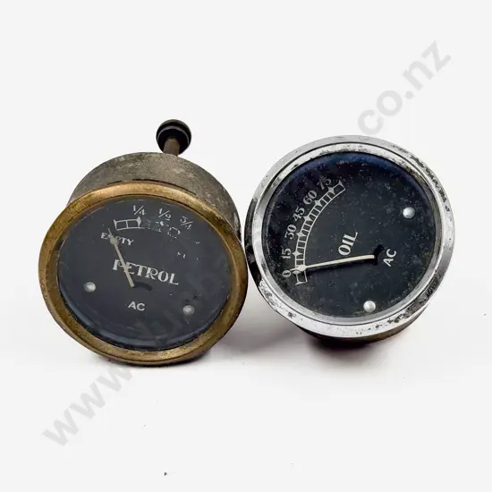 Vintage Oil and Petrol Gauge