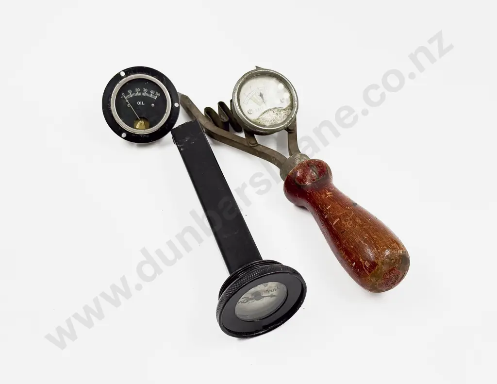 Vintage Oil and Petrol Gauge with Cell Tester Image 1++
