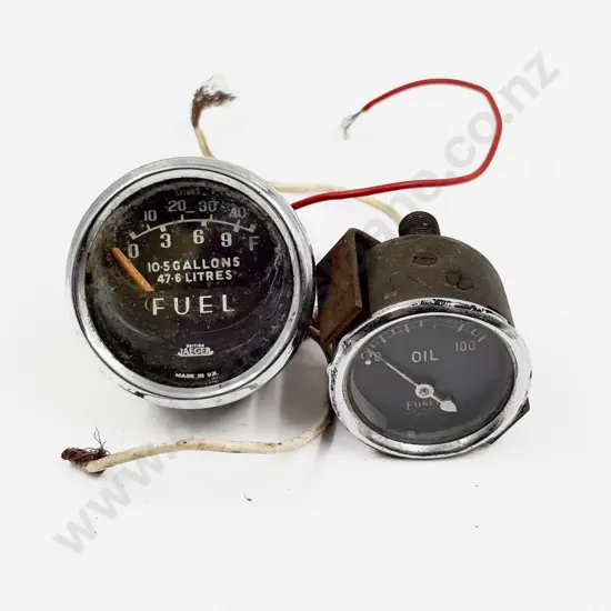Jager Triumph Spitfire Fuel Gauge and Eureka Oil Gauge