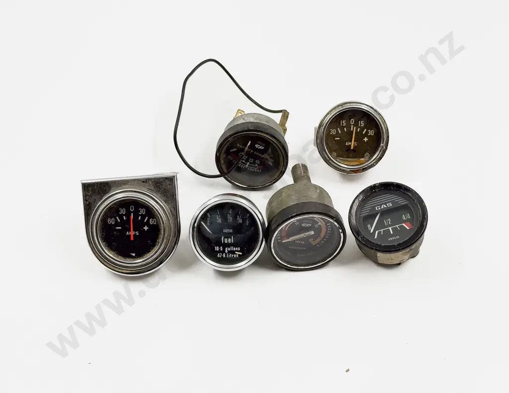 Six Various Dash Board Gauges Image 1++
