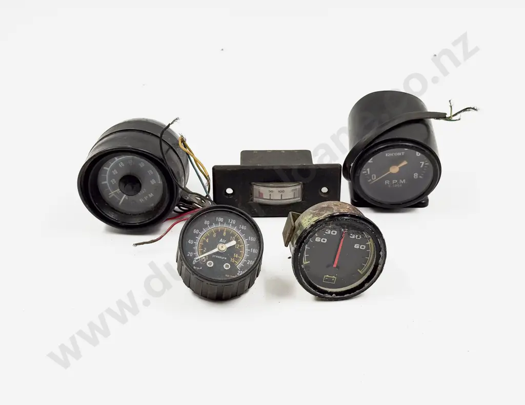 Five Various Dashboard Gauges Image 1++