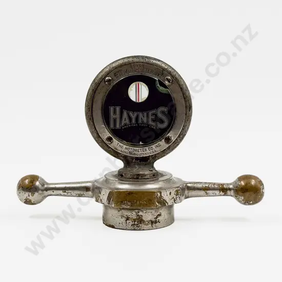 Boyce Moto Meter Haynes Americas First Car on 'Dog Bone' Radiator Cap