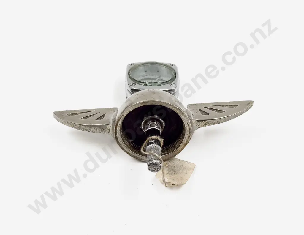 C1930's Wilmot Breeden Calormeter on Art Deco Winged Radiator Cap Image 1++