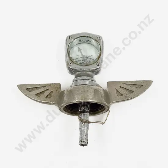 C1930's Wilmot Breeden Calormeter on Art Deco Winged Radiator Cap