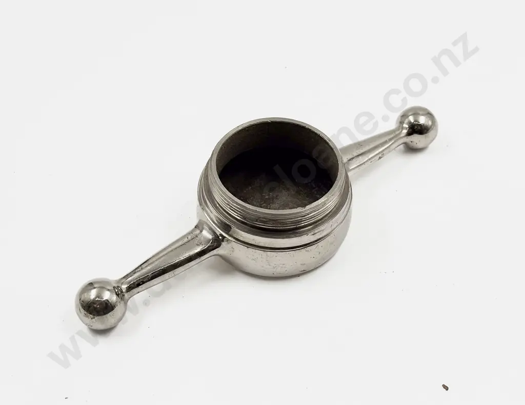 Vintage Heavy Chrome Plated Dog Bone Radiator Cap Image 1++