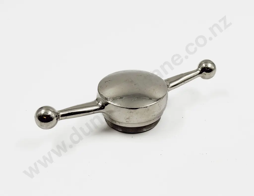 Vintage Heavy Chrome Plated Dog Bone Radiator Cap Image 1++