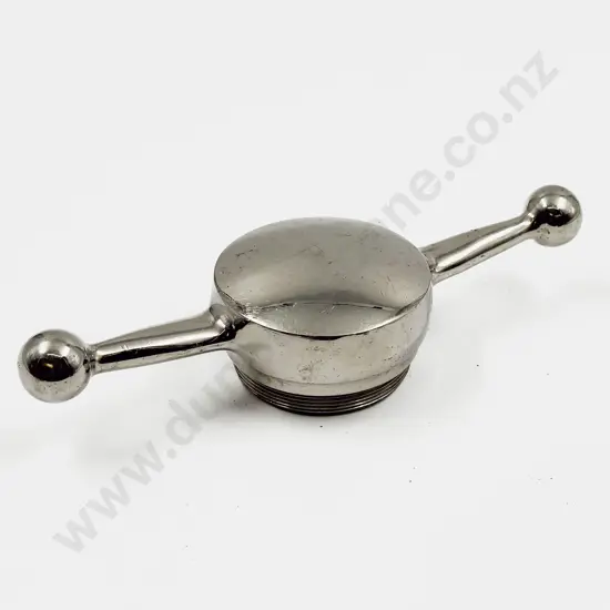 Vintage Heavy Chrome Plated Dog Bone Radiator Cap