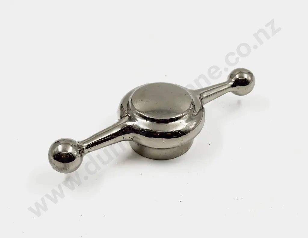 Vintage Heavy Chrome Plated Dog Bone Radiator Cap Image 1++