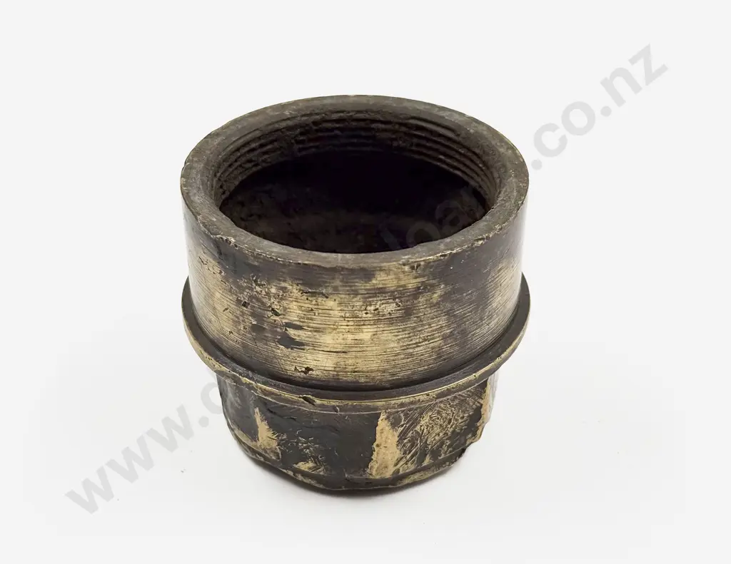 Vintage Single Langley & Son Frampton Brass Hub Cap Image 1++