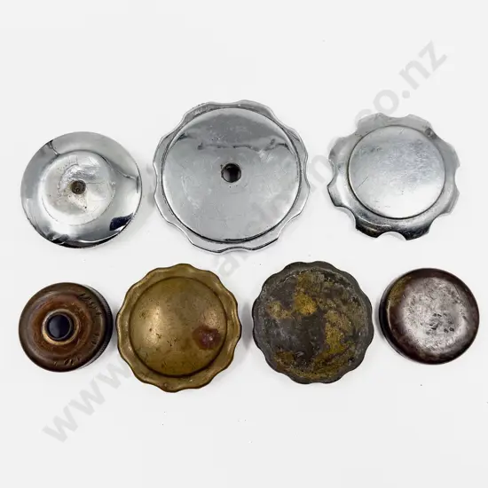 Seven Various Vintage Radiator and Other Caps