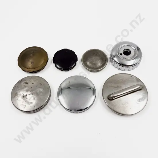 Seven Various Vintage Radiator and Other Caps