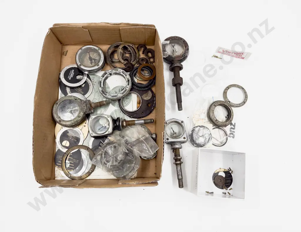 Collection Moto Meter New Plates for Repair and Various Vintage Parts Image 1++