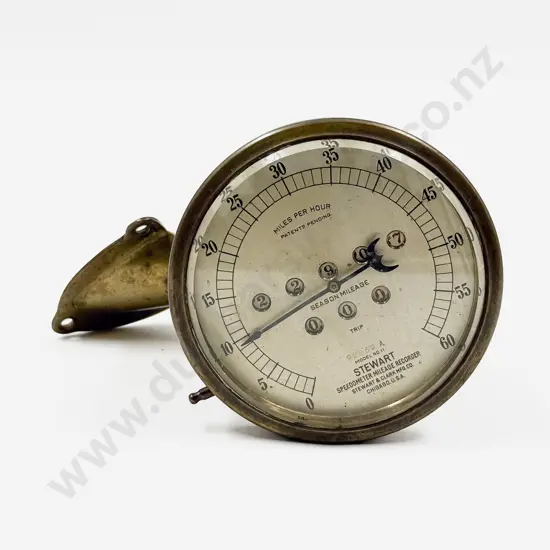 Brass Cased Stewart Speedometer
