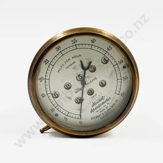 Brass Cased Stewart Speedometer