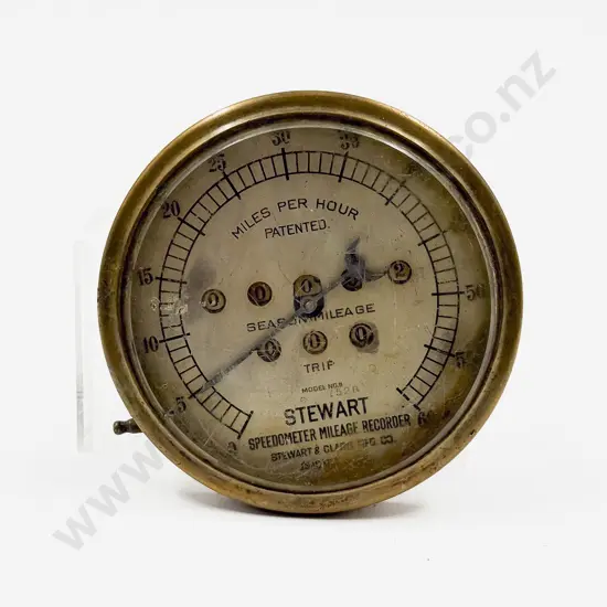 Brass Cased Stewart Speedometer
